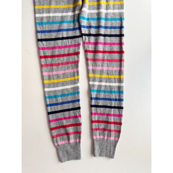LOVE BY GAP Grey Crazy Stripe Nylon Wool Blend Sweater Leggings Pants, Size S - Picture 7 of 12